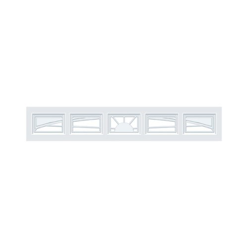 12FT Sunray - Garage Door Window Set Premier-P-5-GDW-SUN-12FT-1x5PIECE